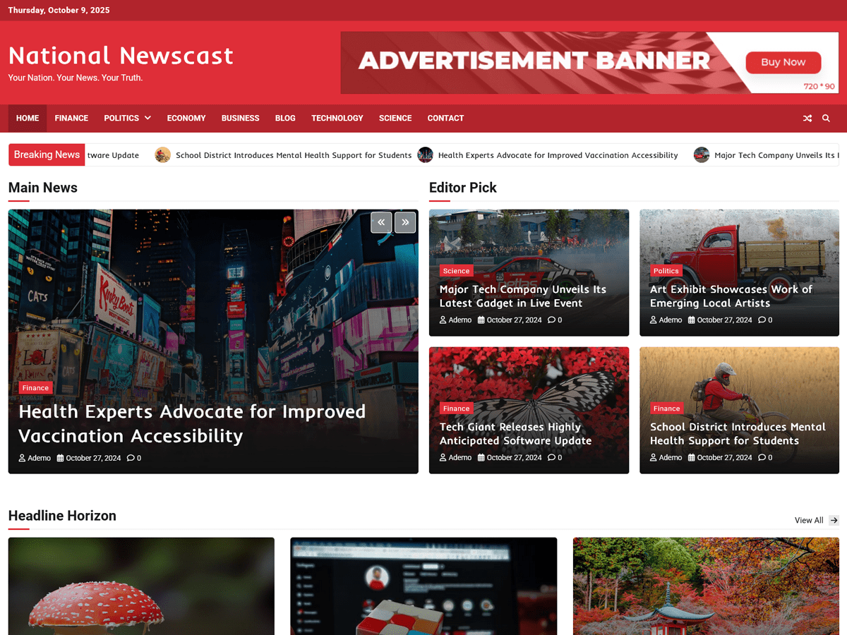 National Newscast theme screenshot