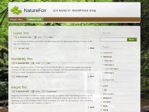 NatureFox theme screenshot