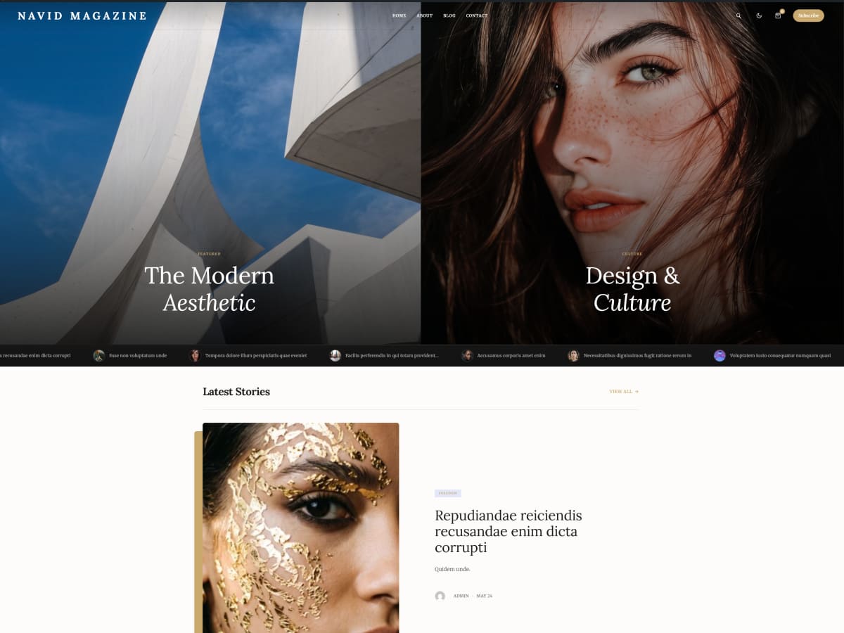 Navid Magazine theme screenshot