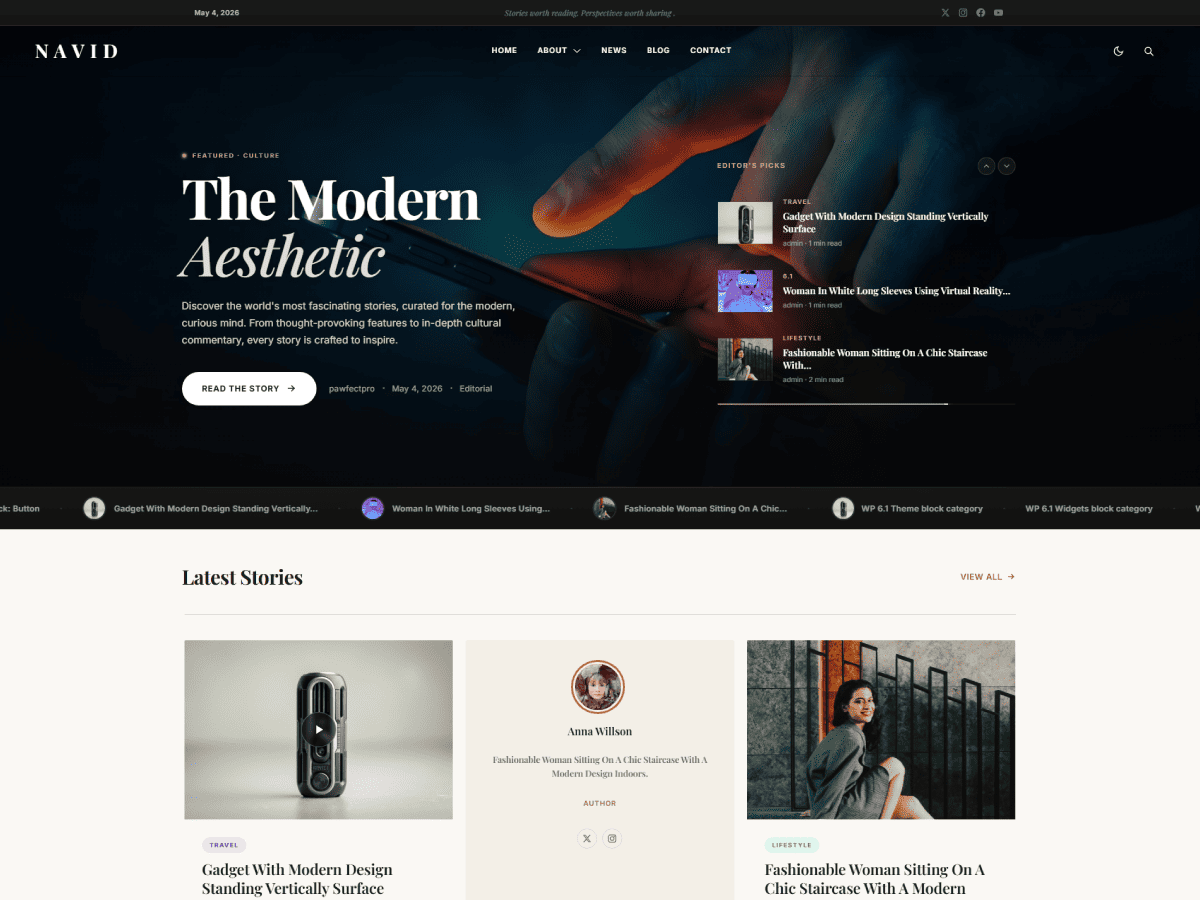 Navid theme screenshot