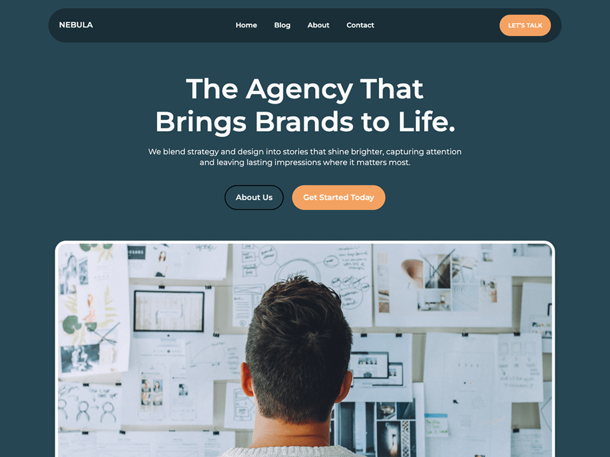 Nebula Marketing Agency theme screenshot