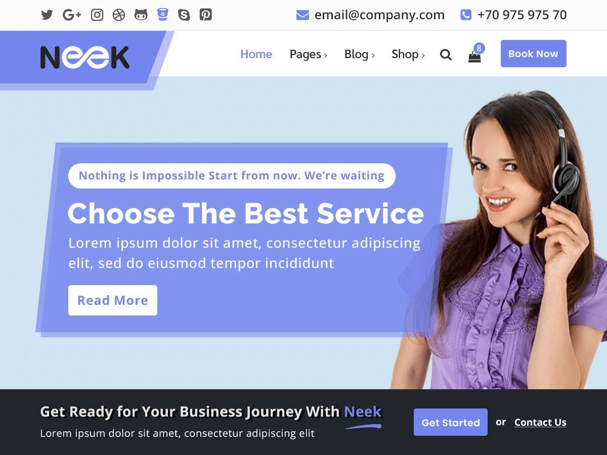 Neek theme screenshot