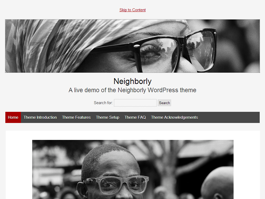 Neighborly theme screenshot