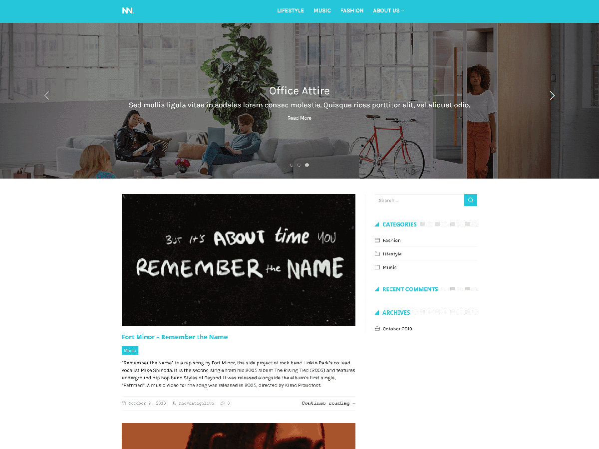 NEOVANTAGE theme screenshot