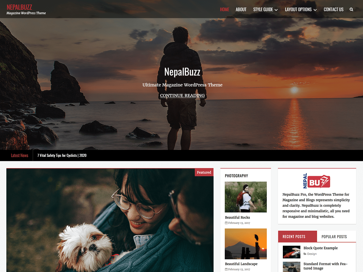 NepalBuzz theme screenshot