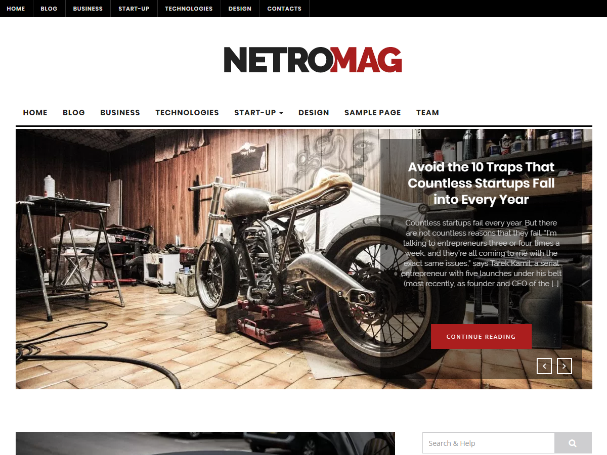 NetroMag theme screenshot
