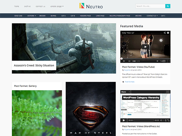 Neutro theme screenshot