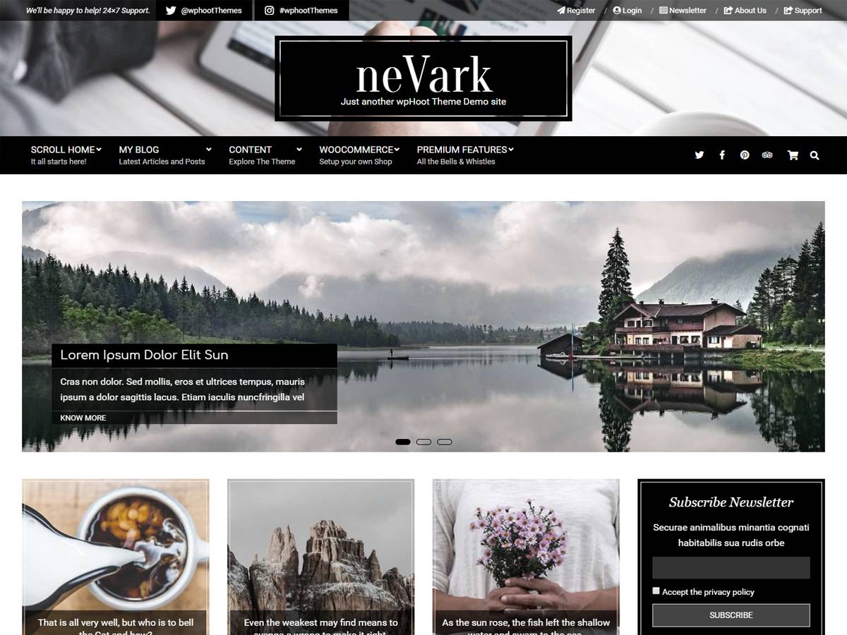 Nevark theme screenshot