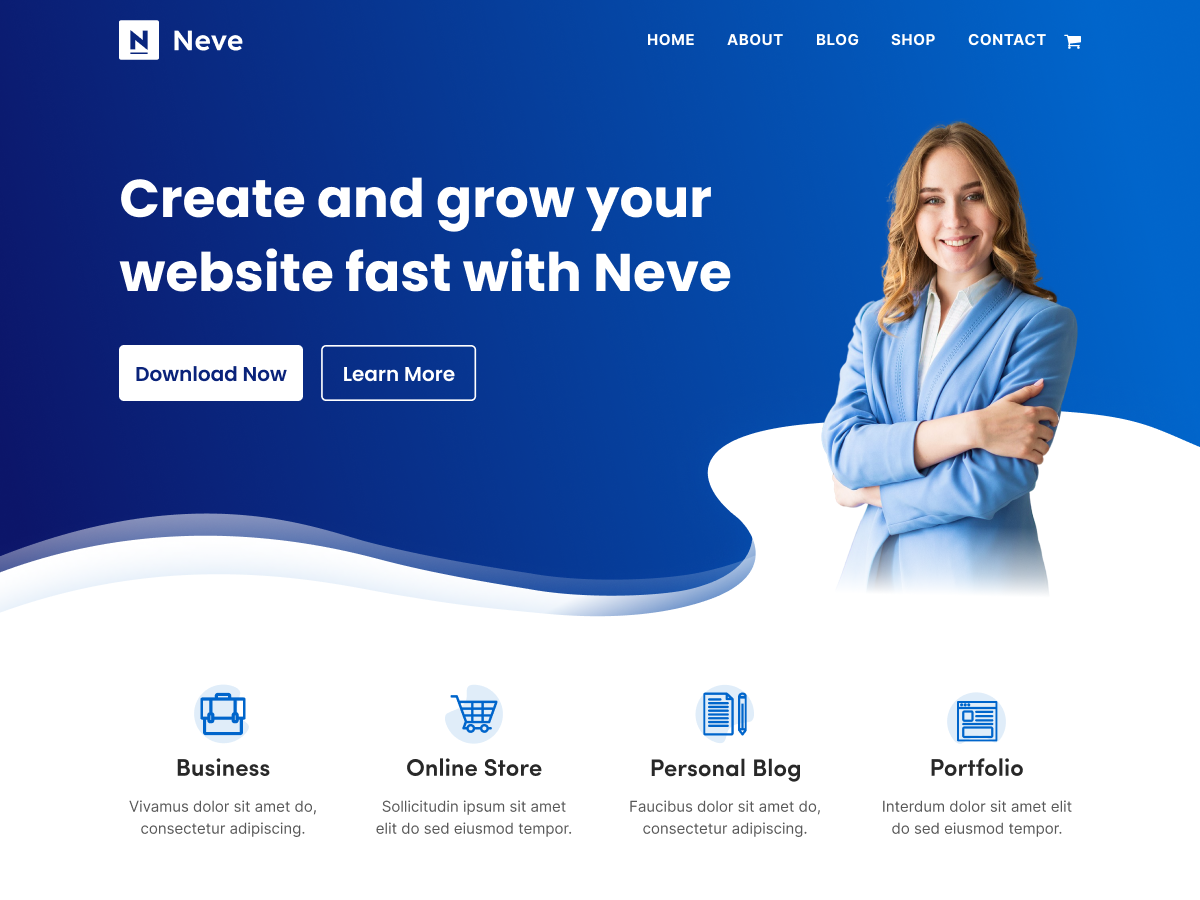 Neve theme screenshot