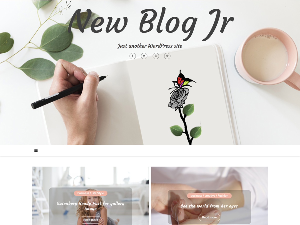 New Blog Jr theme screenshot