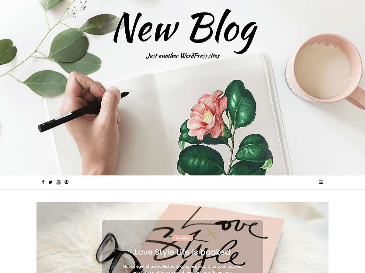 New Blog theme screenshot