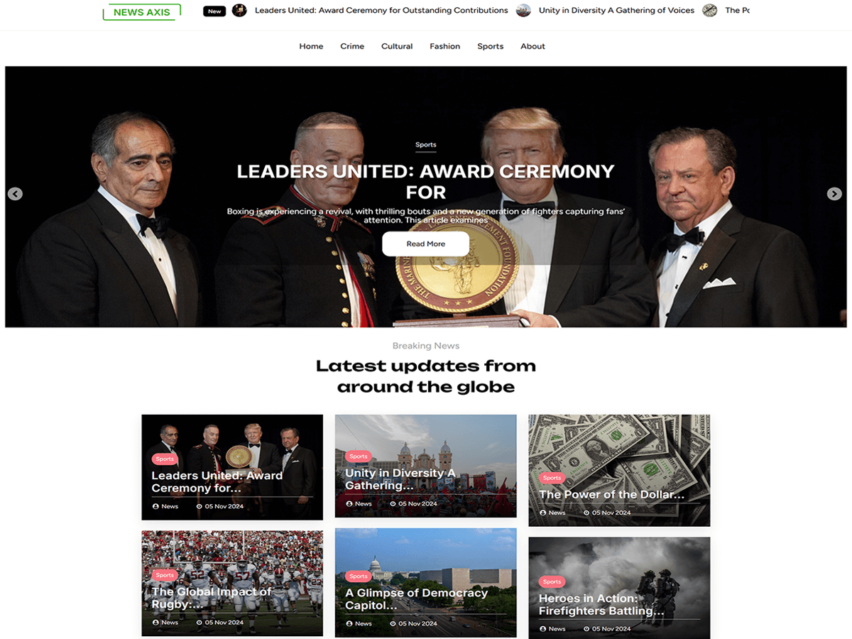 News Axis theme screenshot