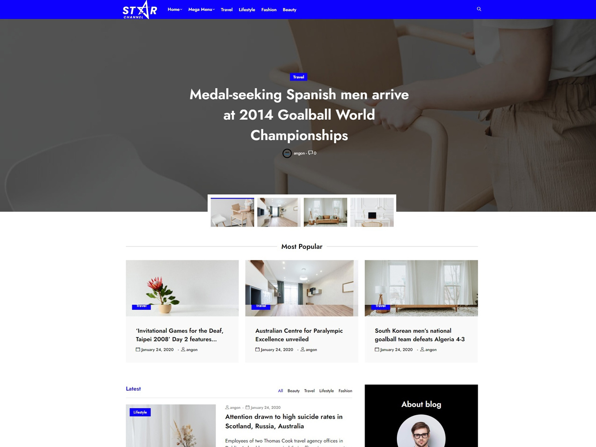 News Element theme screenshot