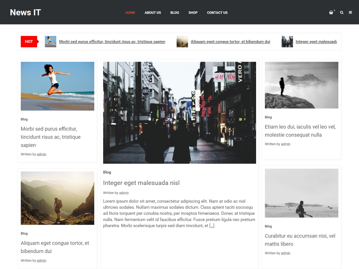 News It theme screenshot