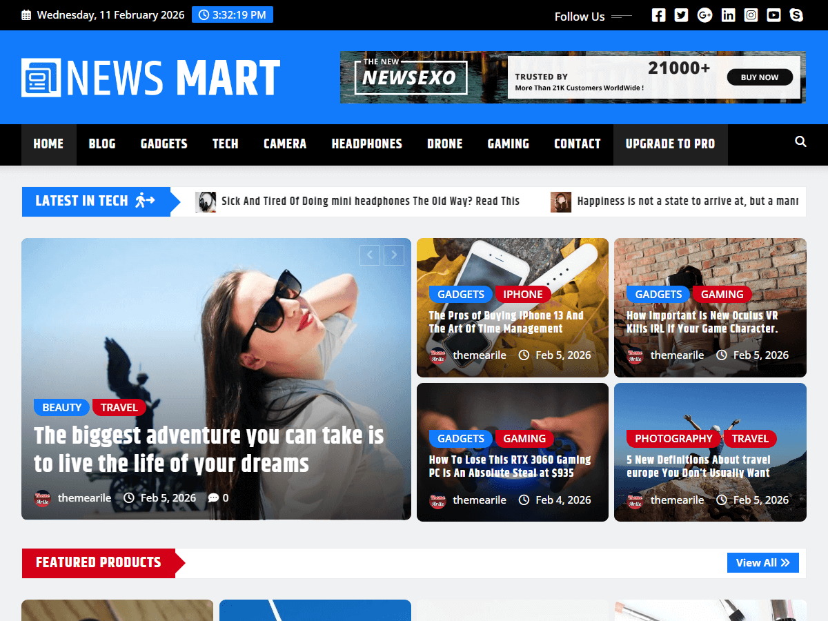 News Mart theme screenshot