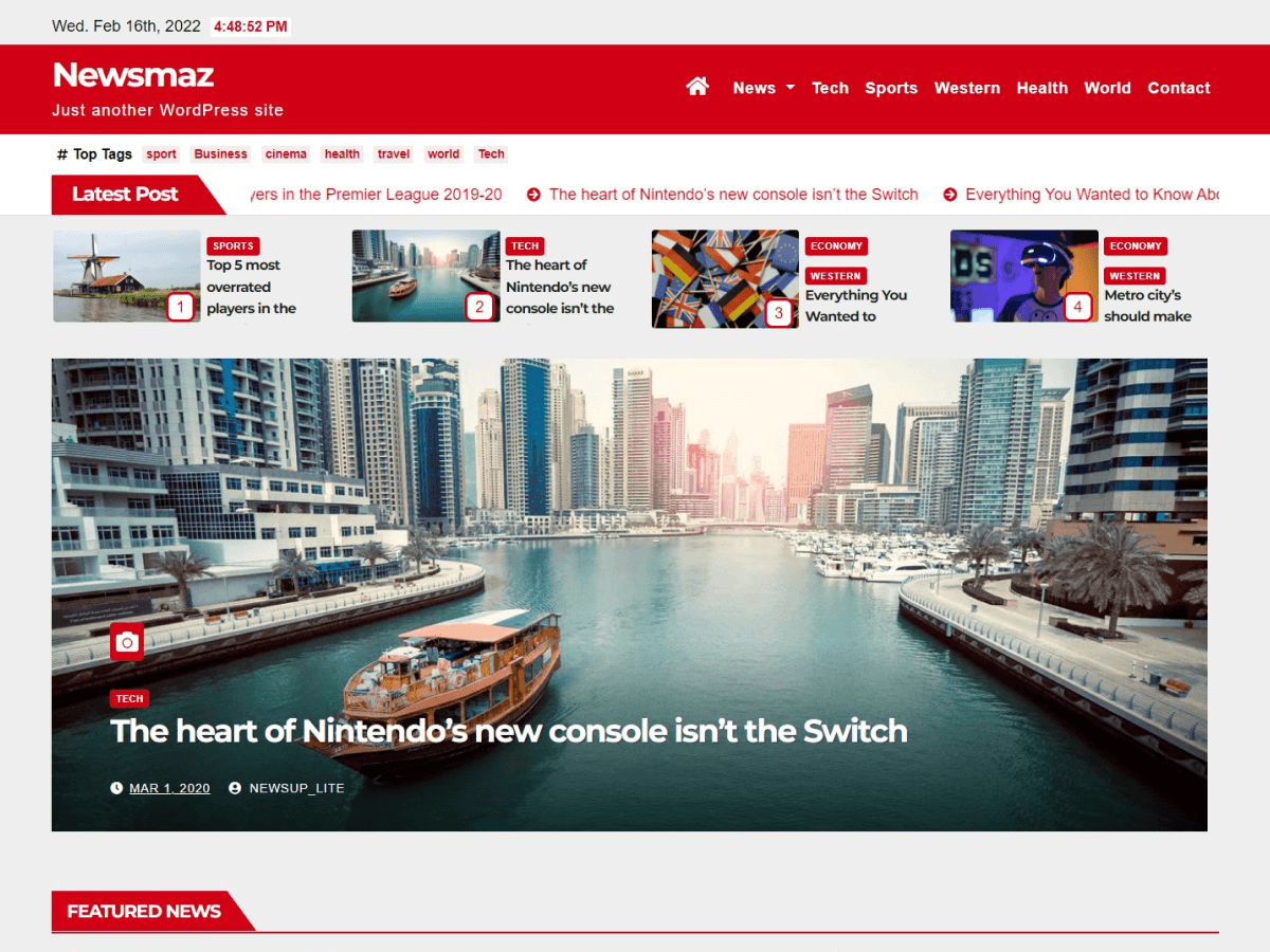 News Maz theme screenshot