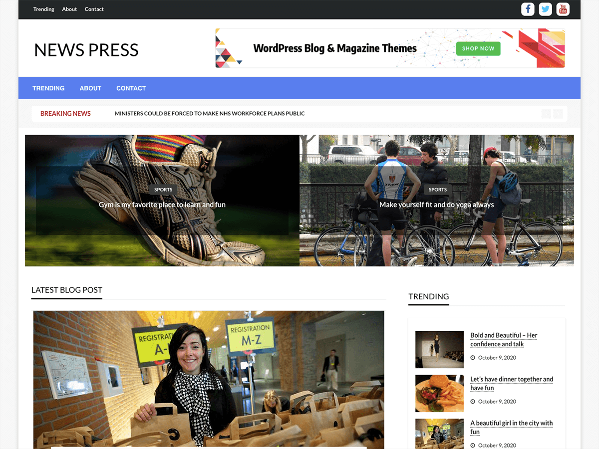 News Press theme screenshot