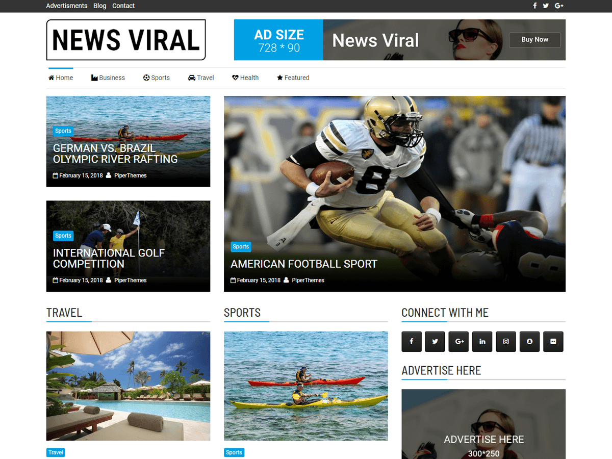 News Viral theme screenshot
