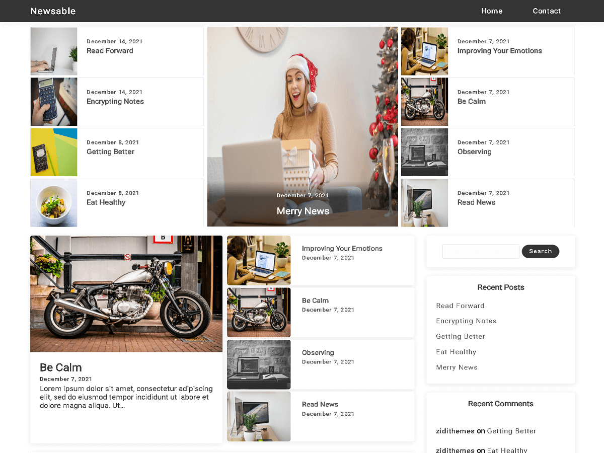 Newsable theme screenshot