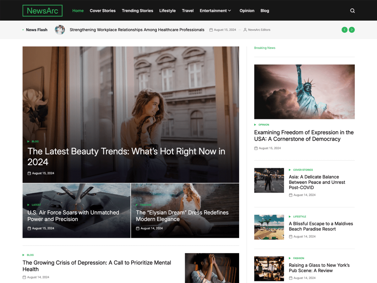 NewsArc theme screenshot