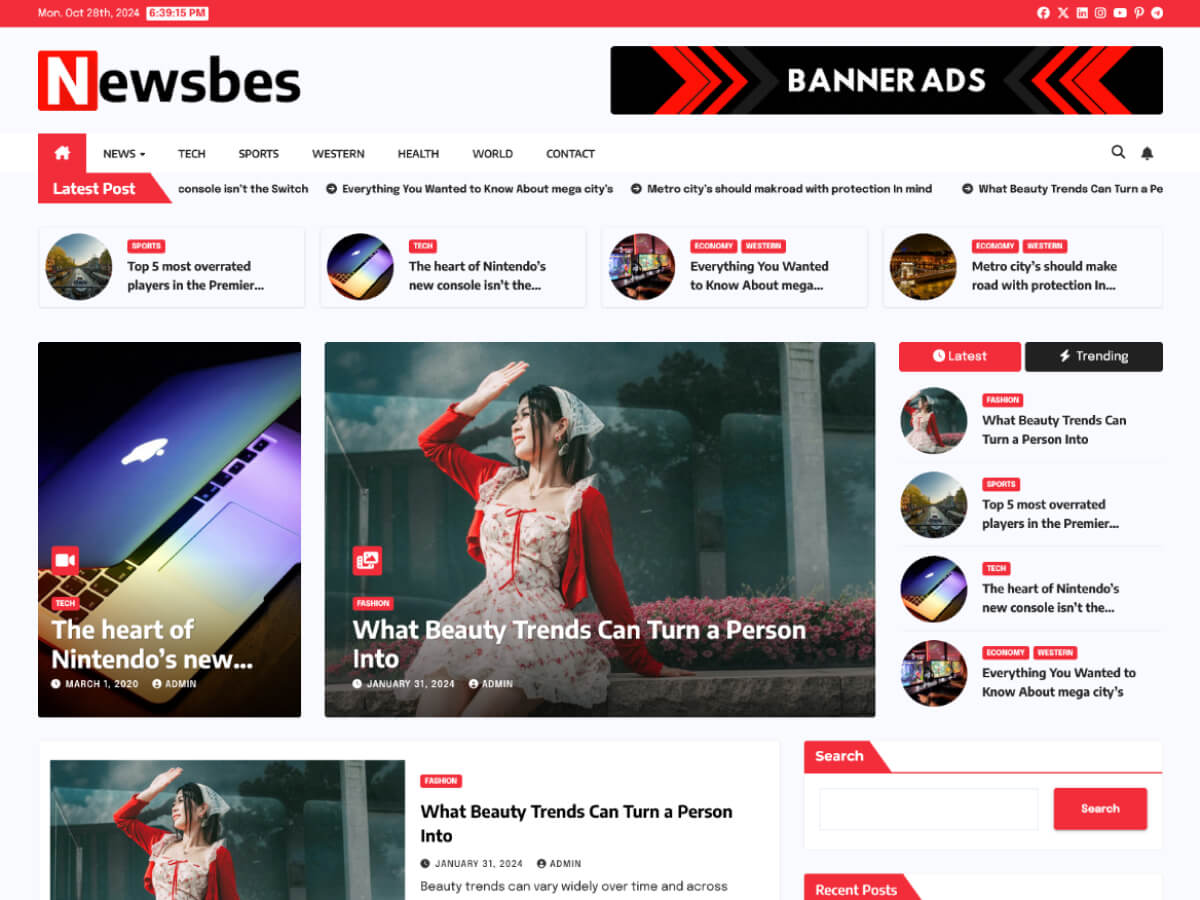 Newsbes theme screenshot