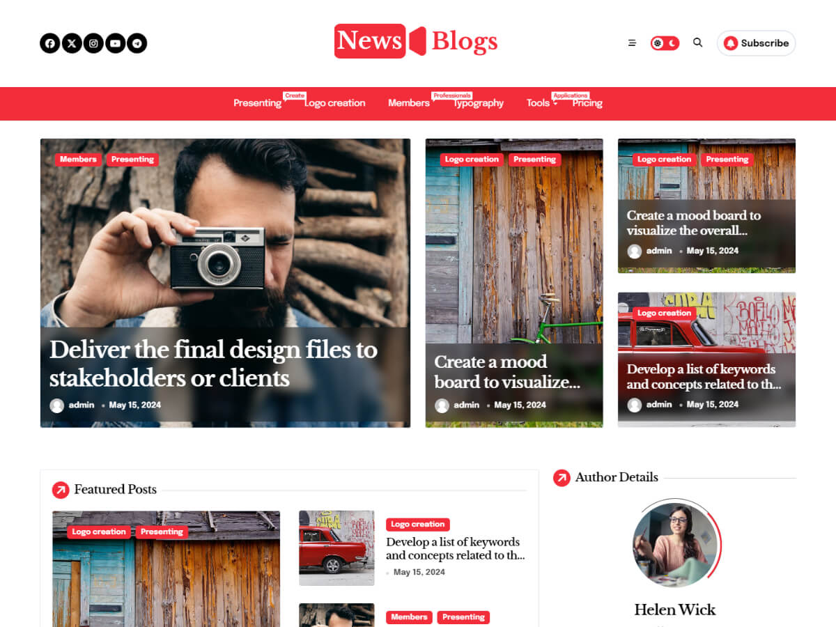 Newsblogs theme screenshot