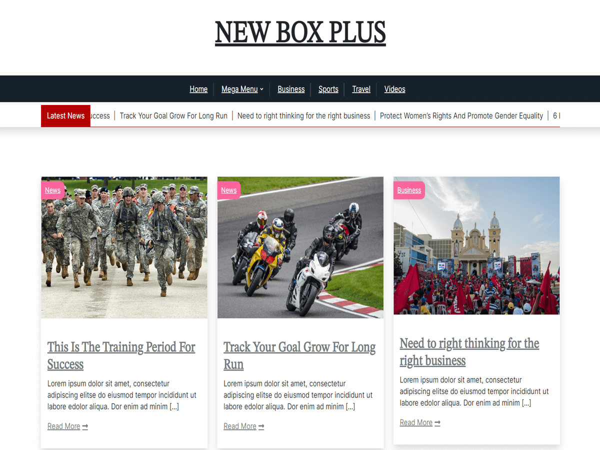 NewsBox Plus theme screenshot