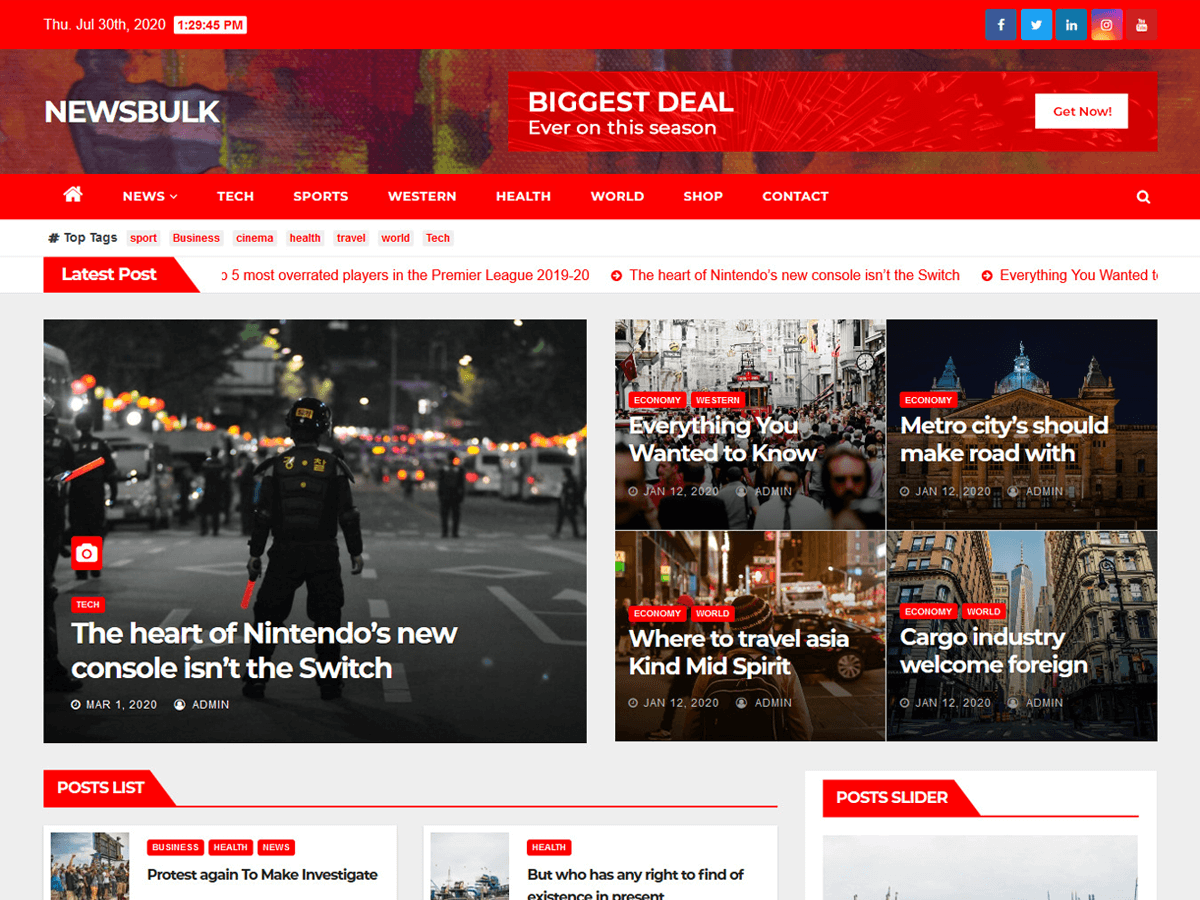 Newsbulk theme screenshot