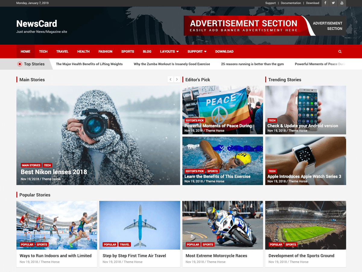NewsCard theme screenshot