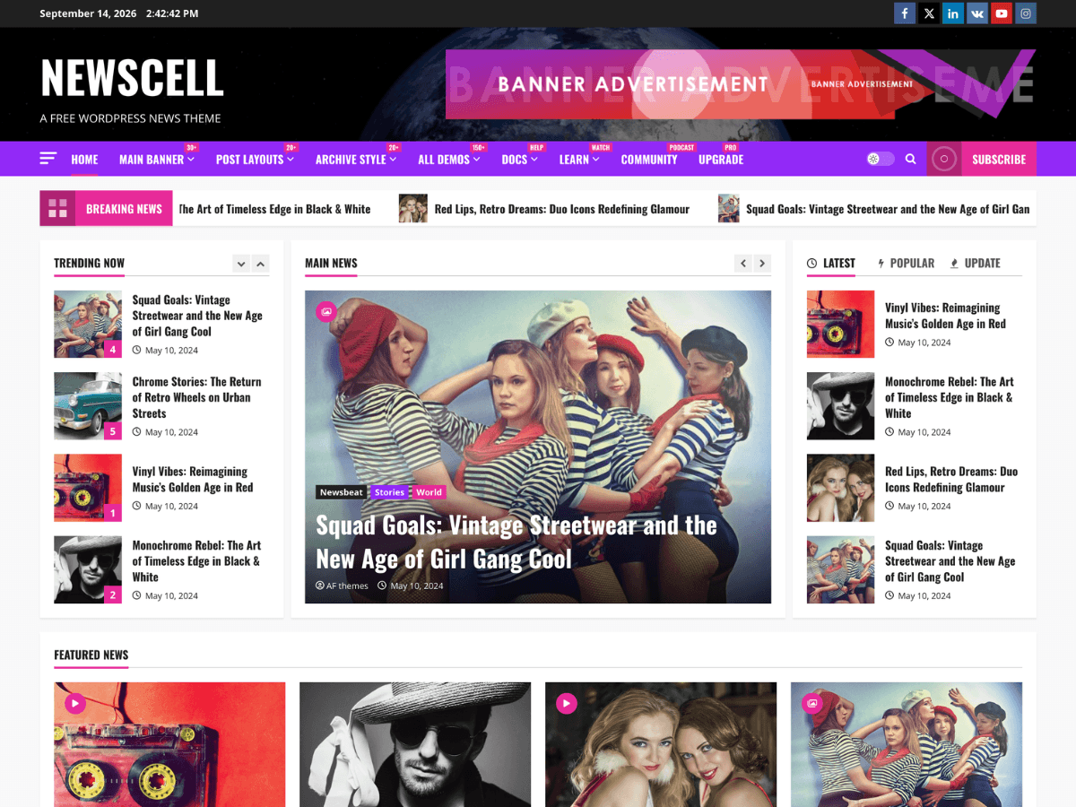 NewsCell theme screenshot