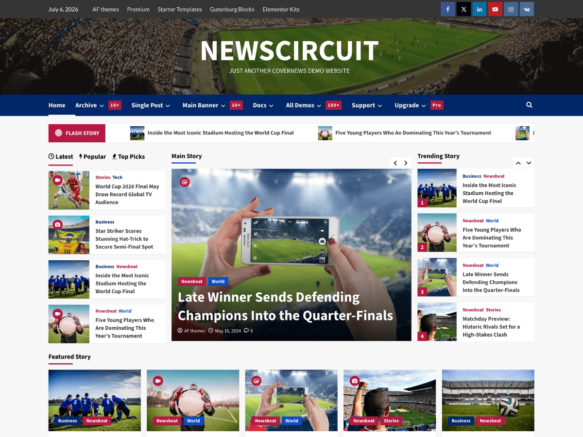 NewsCircuit theme screenshot