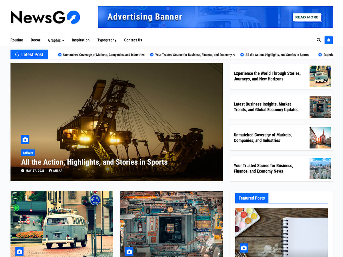 NewsGo theme screenshot