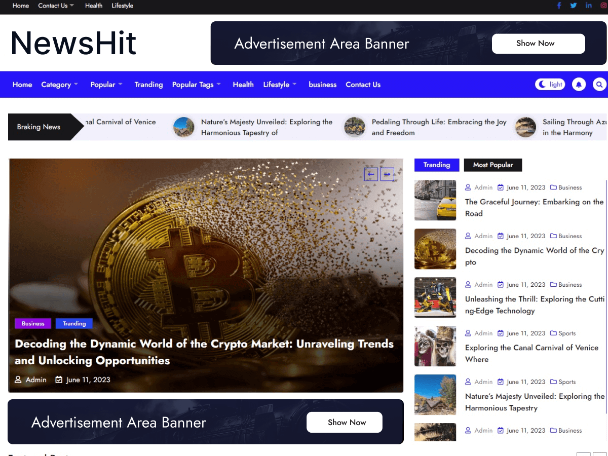 NewsHit theme screenshot