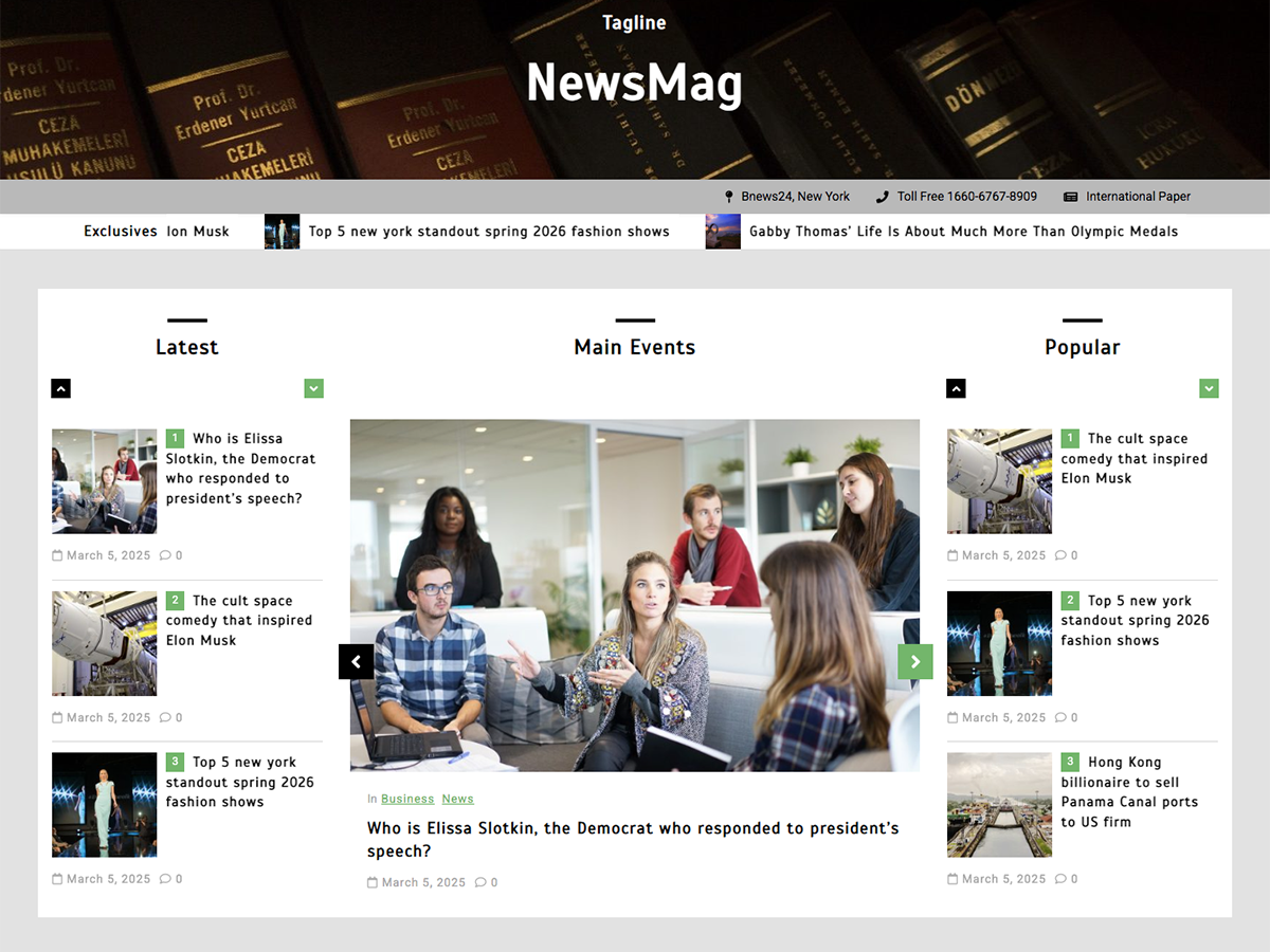Newsmag Context Blog theme screenshot