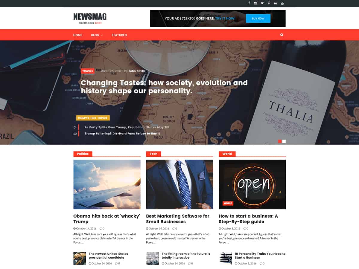 NewsMag theme screenshot