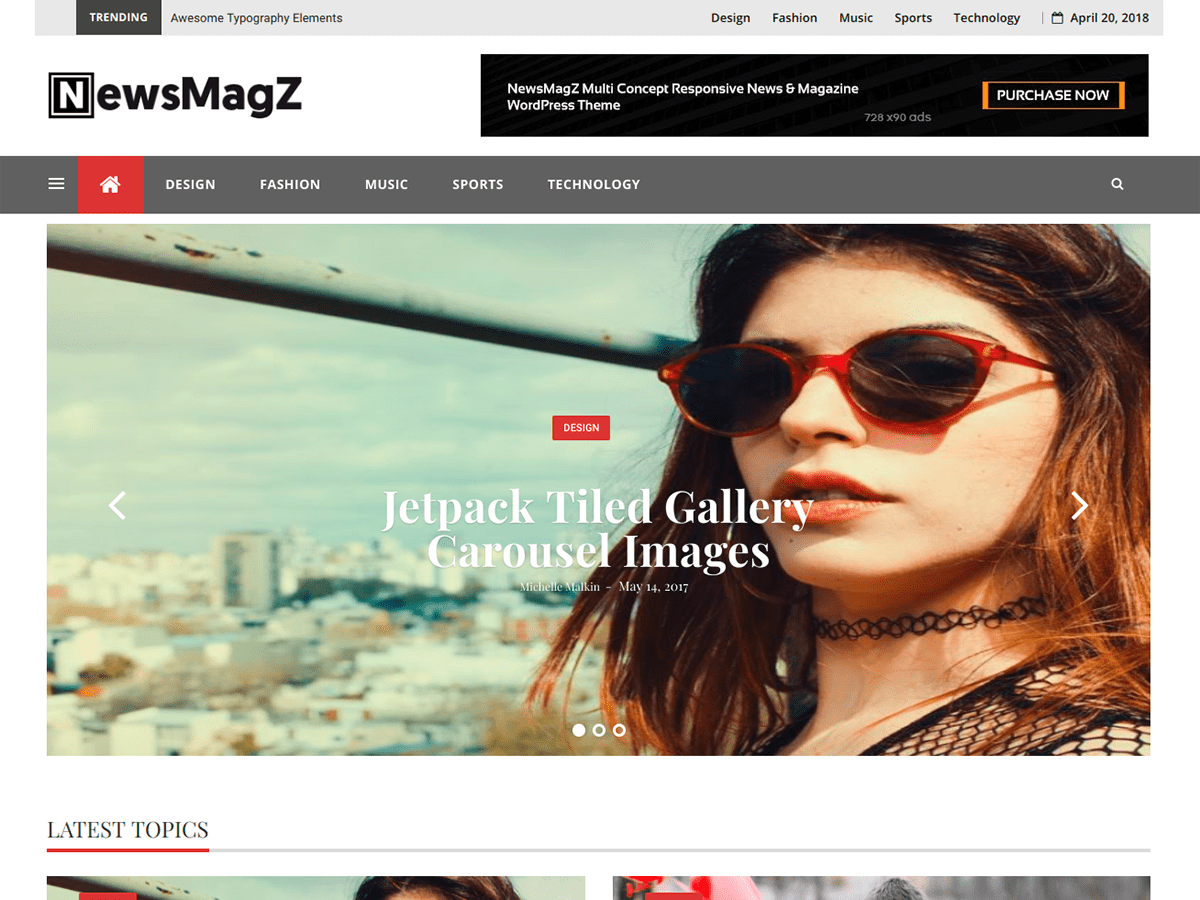 NewsMagZ theme screenshot