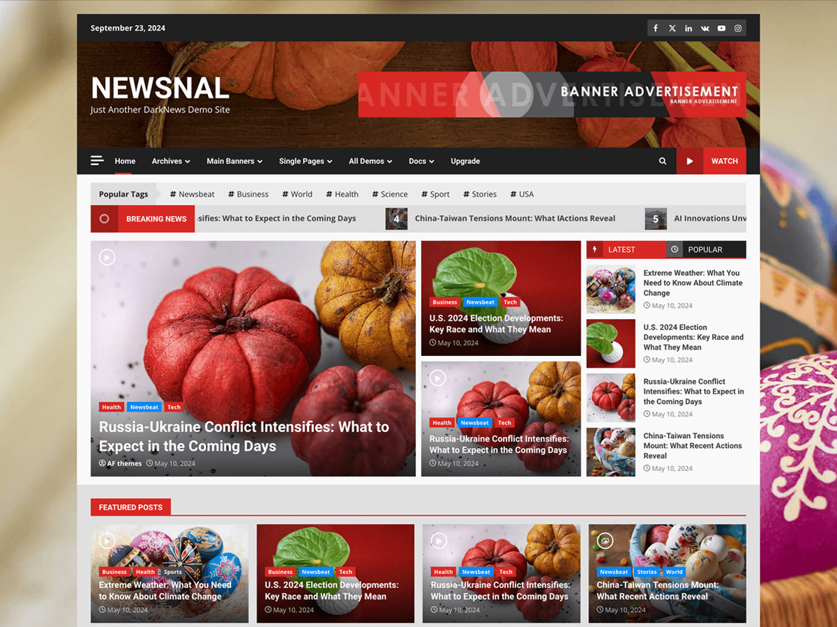 Newsnal theme screenshot