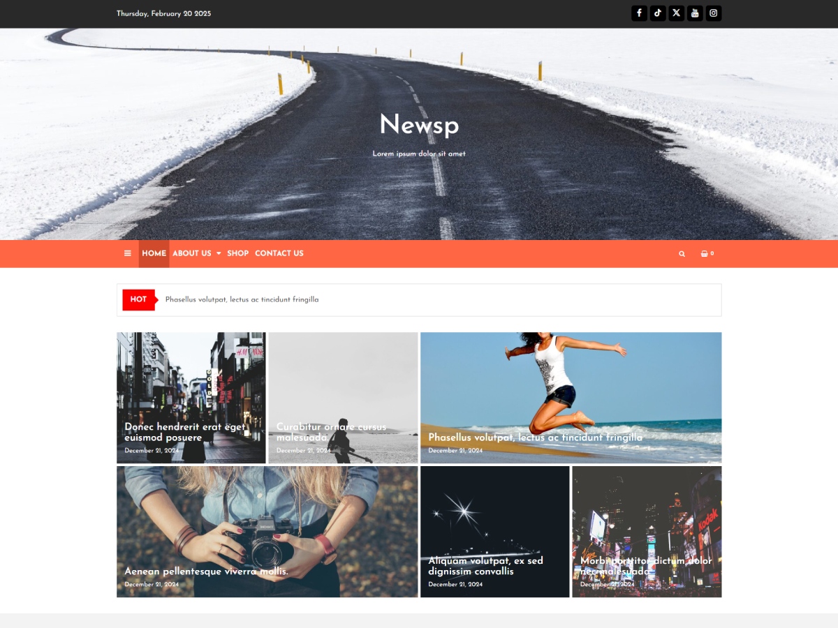 Newsp theme screenshot