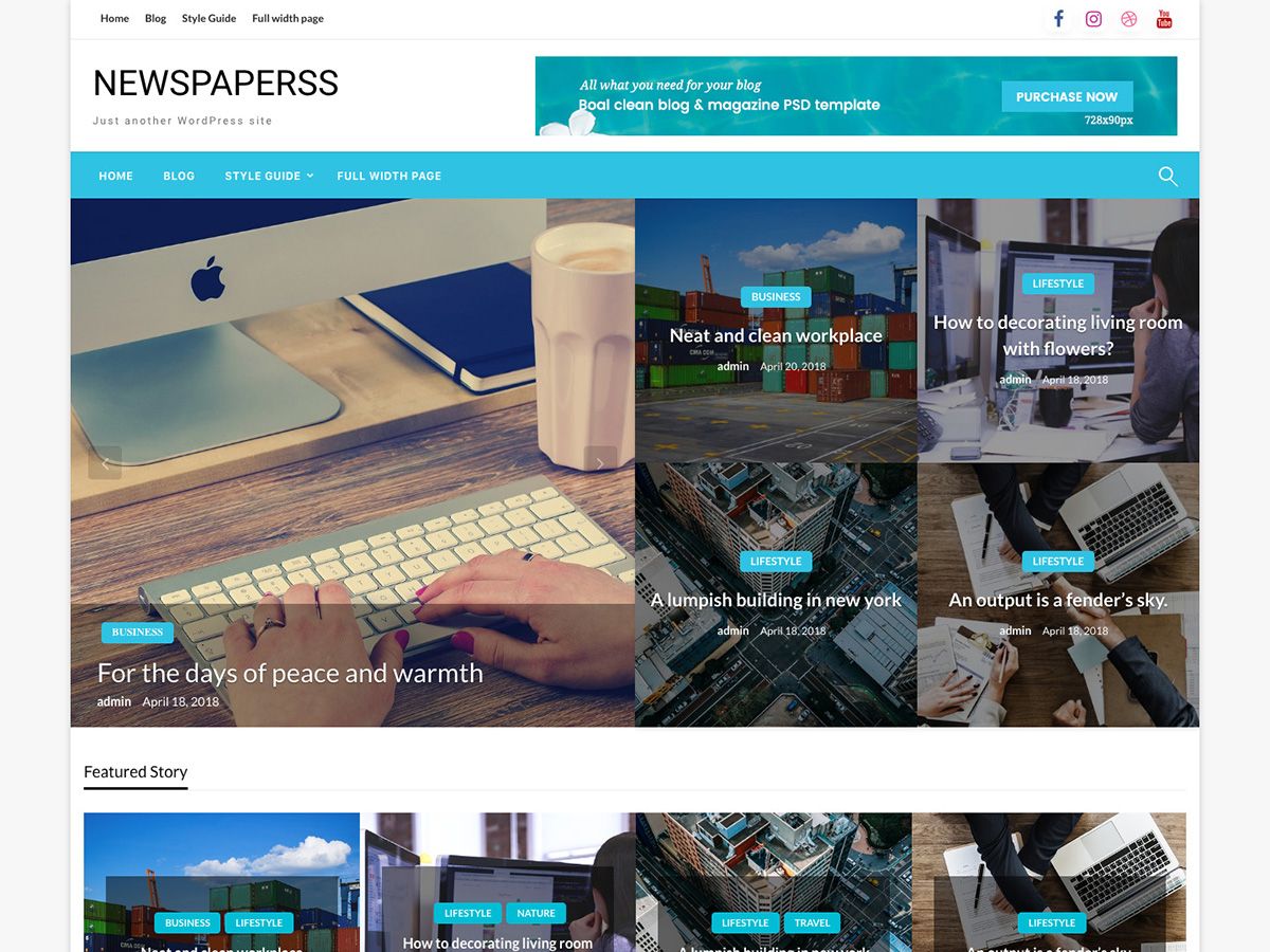 Newspaperss theme screenshot
