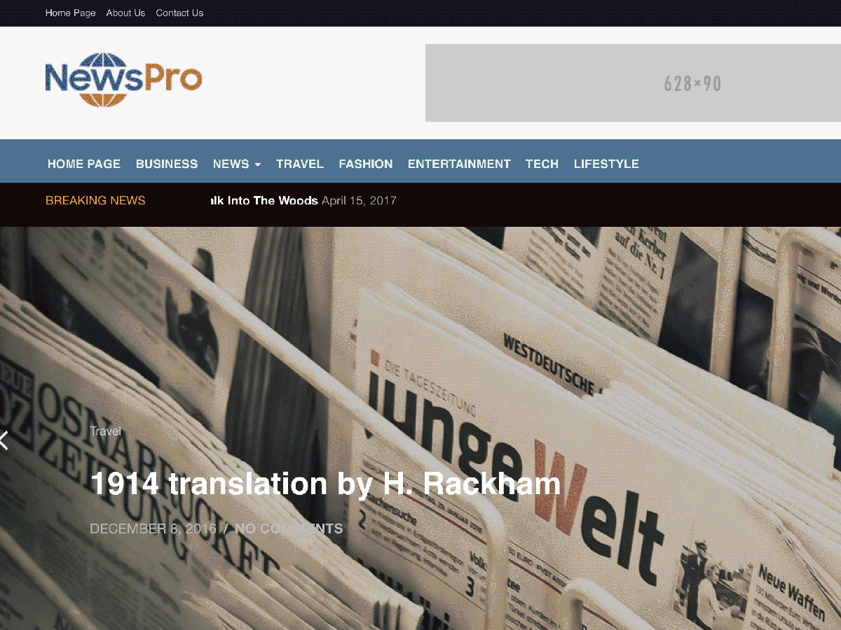NewsPro theme screenshot