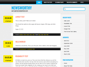 Newsworthy theme screenshot
