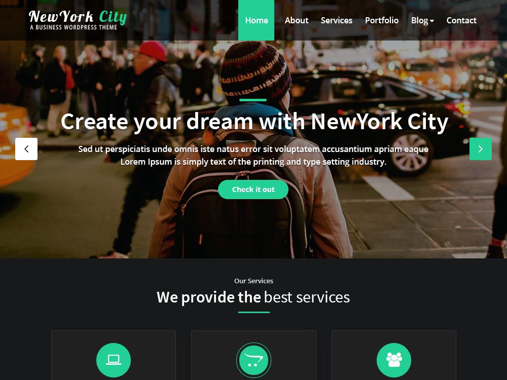 NewYork City theme screenshot