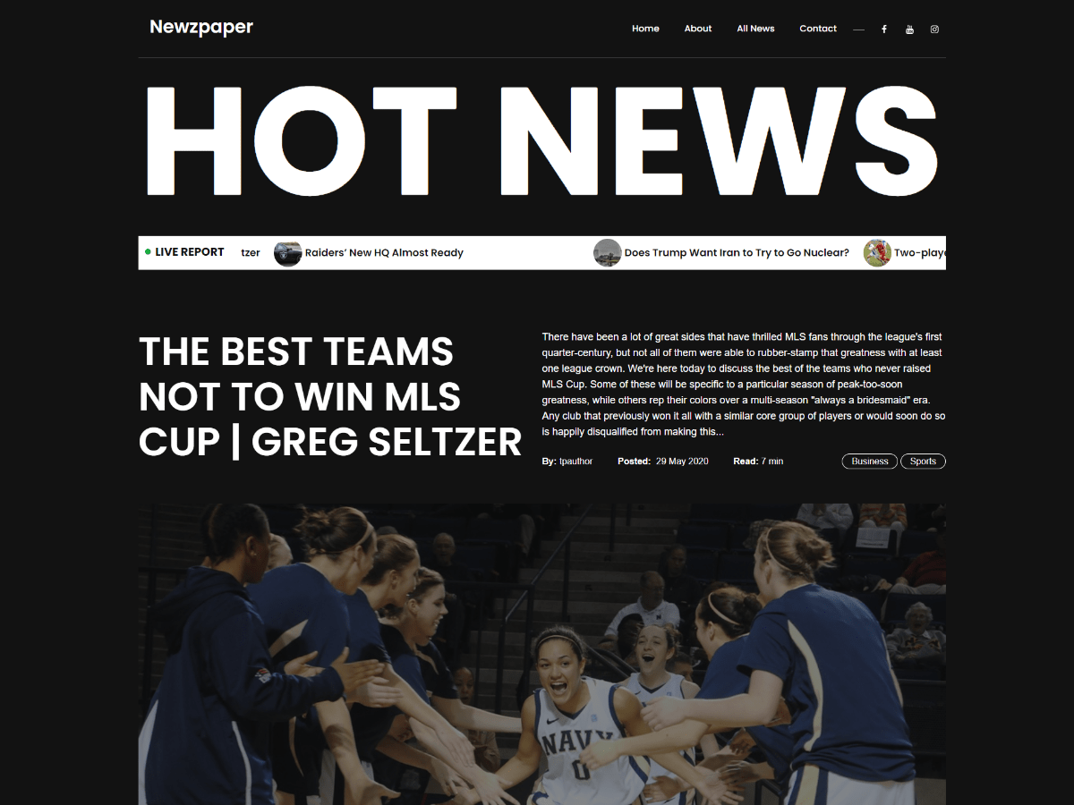 Newzpaper theme screenshot