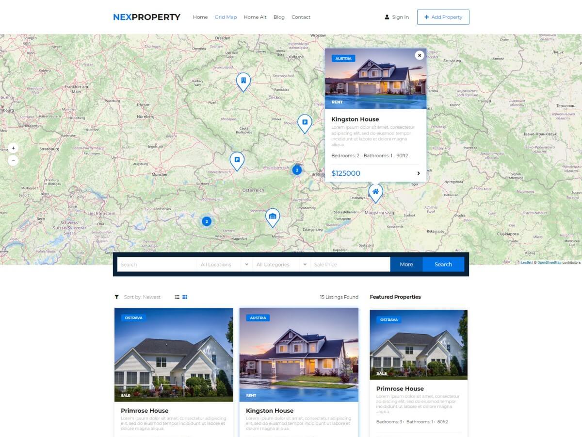 NexProperty theme screenshot