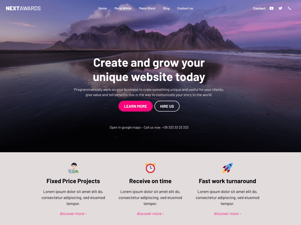 Nextawards theme screenshot