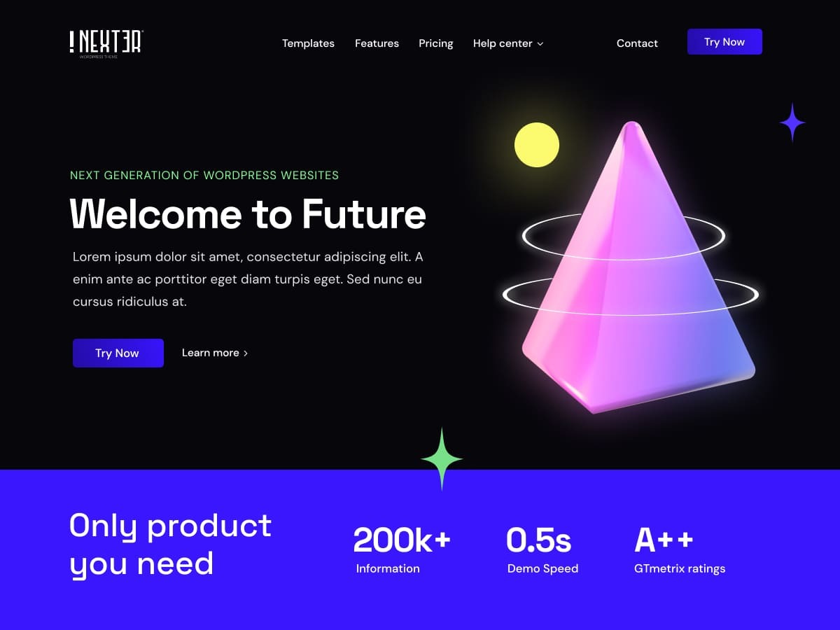Nexter theme screenshot