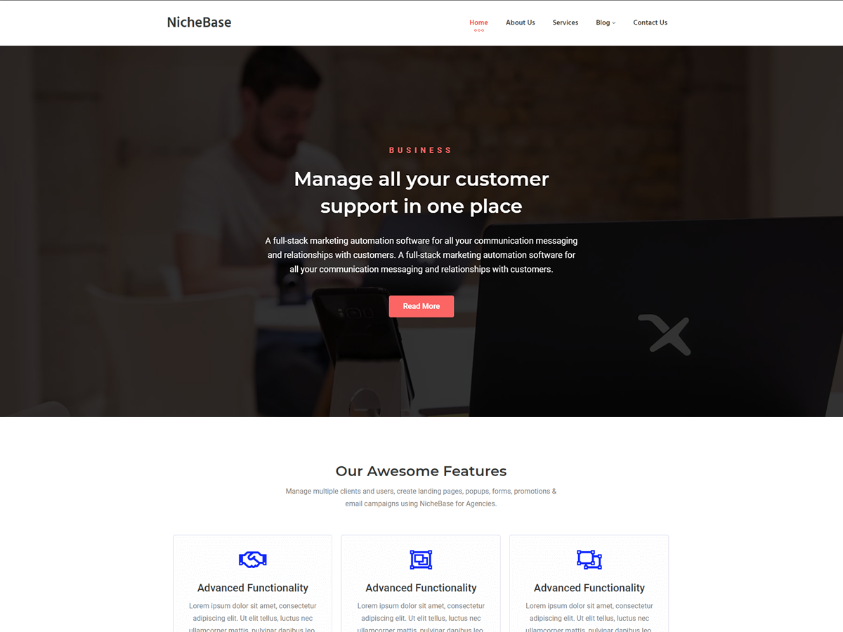 NicheBase theme screenshot