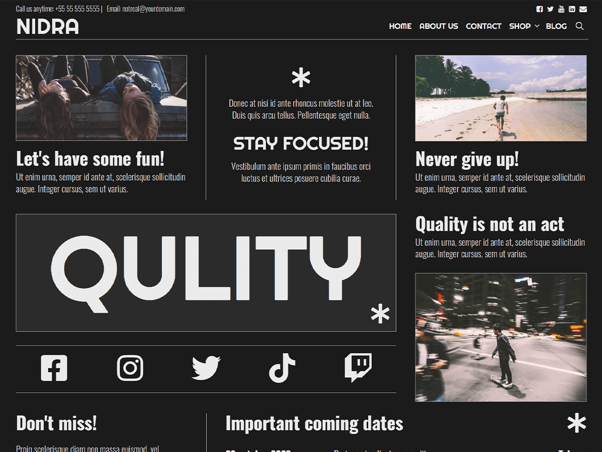 Nidra theme screenshot