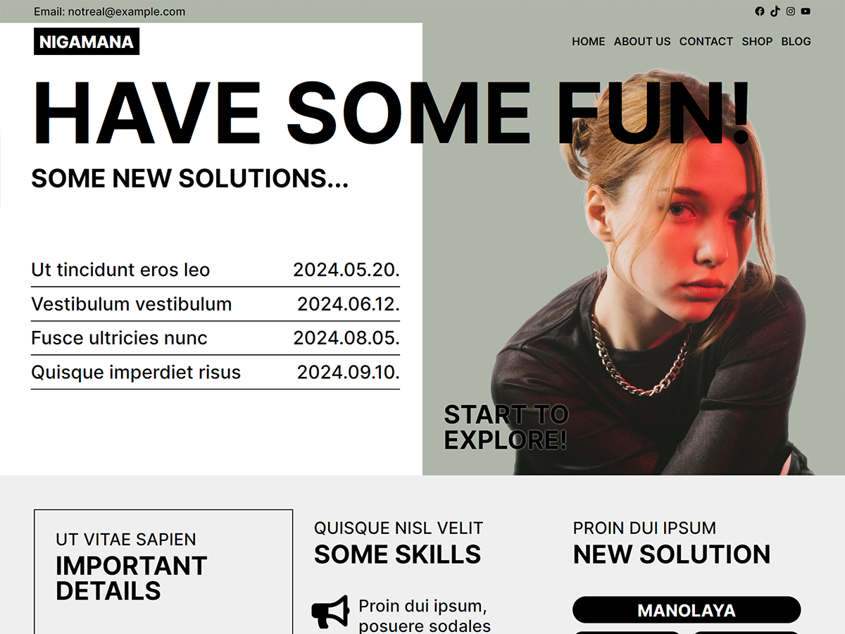 Nigamana theme screenshot