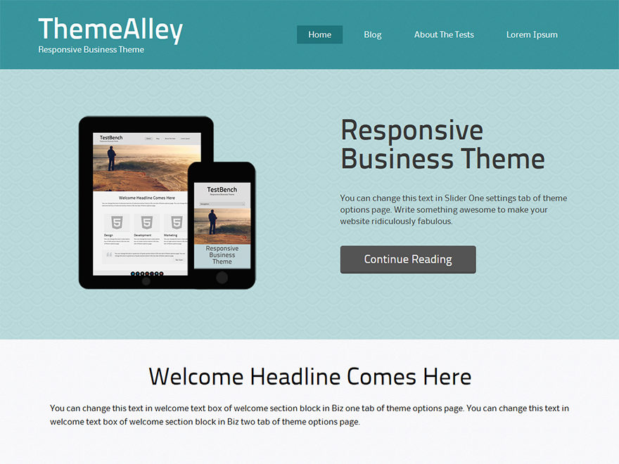 Nile theme screenshot